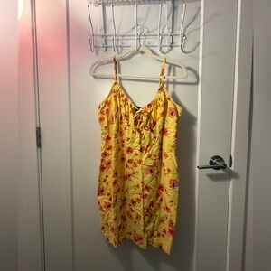 Wild Fable Yellow Floral Mini Dress